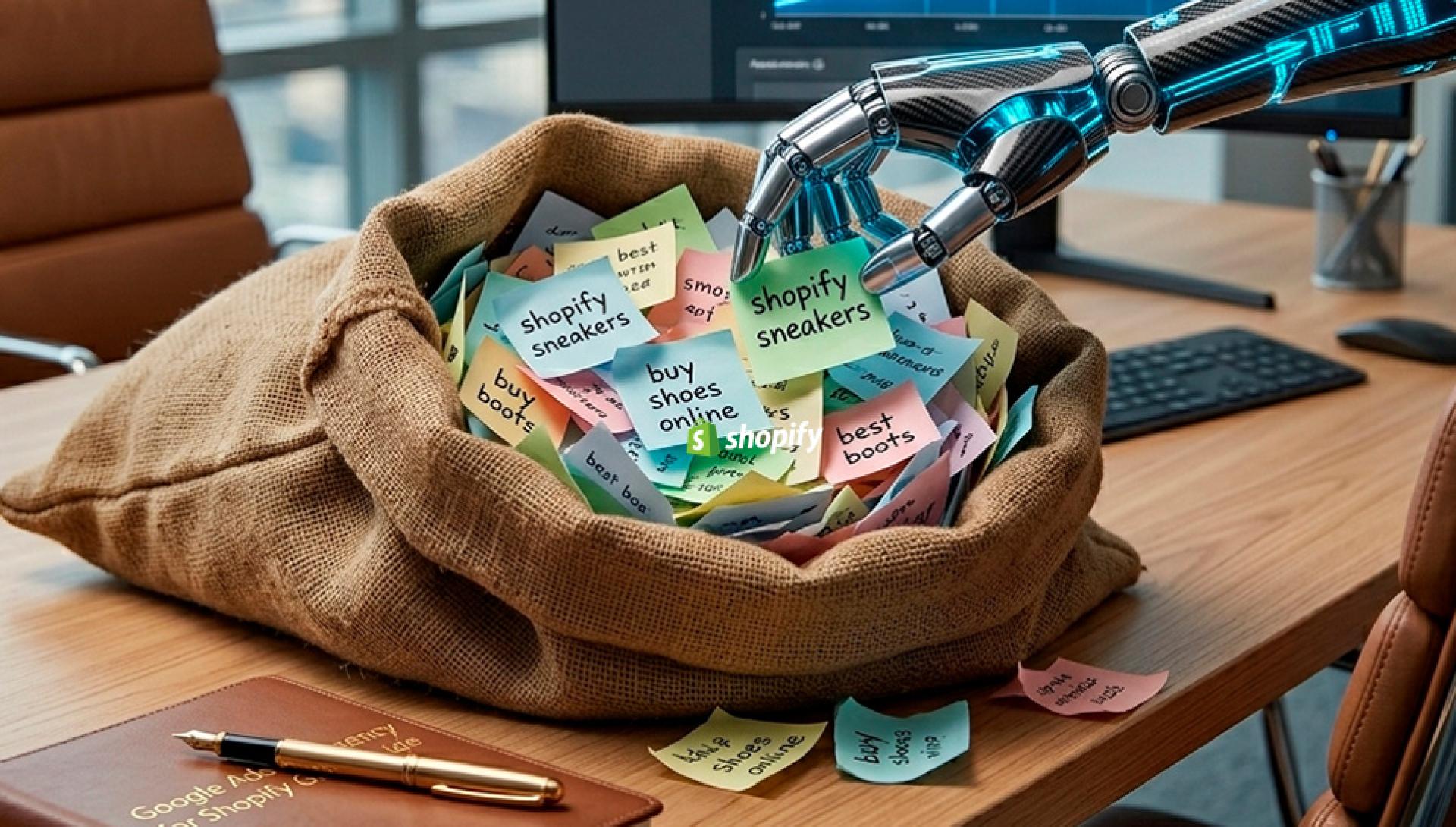 Shopify and Google Ads data connection showing server-side tracking and e-commerce marketing alignment.